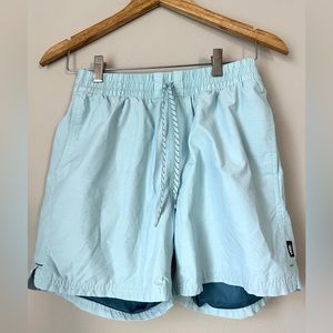 VANS - Primary Blue Solid Elastic 17'' Boardshorts - Mens Small